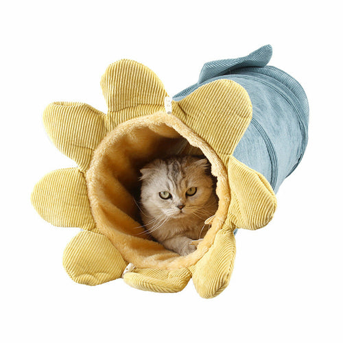 Creative Fruit Design Interactive Cat Tunnel & Play Toy