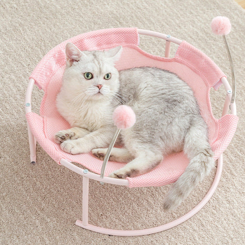 Elevated Cat Hammock Bed & Cozy Soft Kitten Lounge Mattress