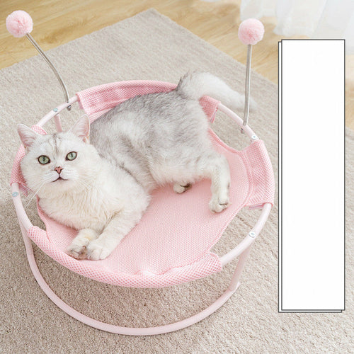Elevated Cat Hammock Bed & Cozy Soft Kitten Lounge Mattress