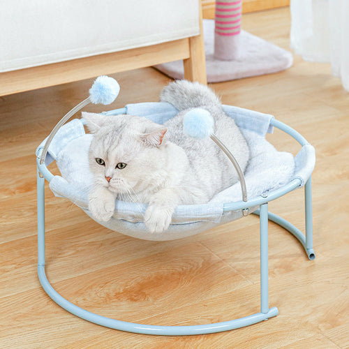 Elevated Cat Hammock Bed & Cozy Soft Kitten Lounge Mattress