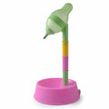 Adjustable Height Elevated Pet Water Dispenser & Food Bowl Stand