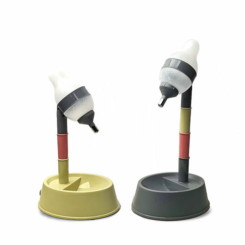 Adjustable Height Elevated Pet Water Dispenser & Food Bowl Stand