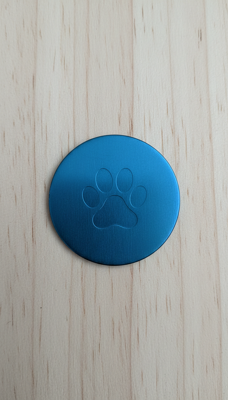 Anodized Aluminum Pet ID Tag