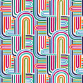 Multi Mingle Arch Geo Cotton 44"/45" Fabric Per Yard