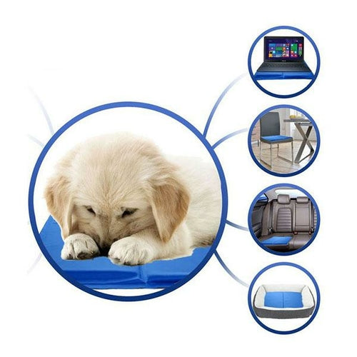 Portable Self-Cooling Gel Pad for Dogs and Cats – Pressure-Activated Summer Cooling Mat, 40x50cm