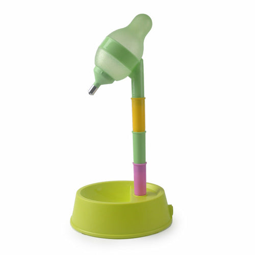 Adjustable Height Elevated Pet Water Dispenser & Food Bowl Stand