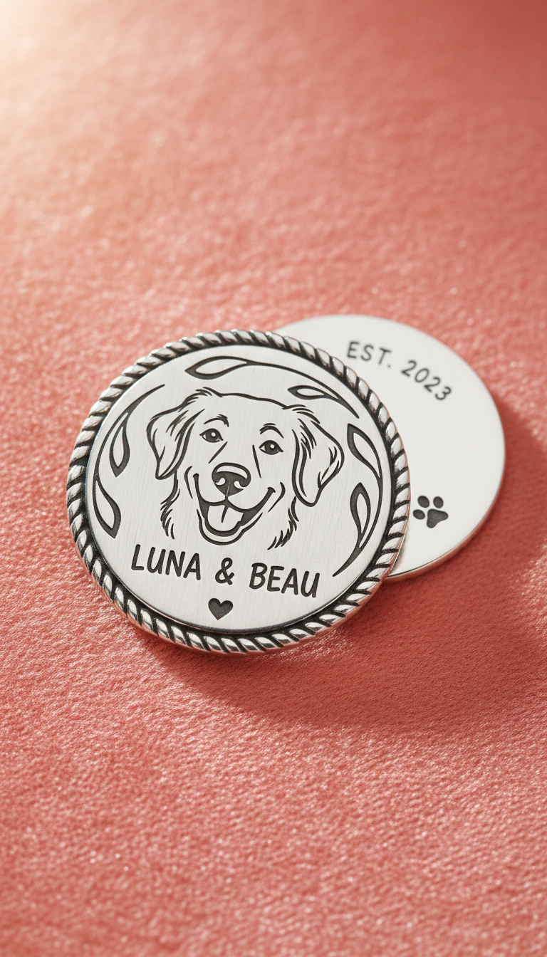 Personalized Engraved Pet Charm