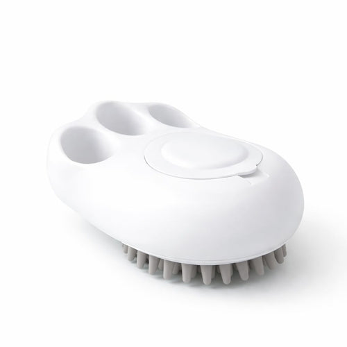 2-in-1 Pet Bath Brush with Soap Dispenser – Soft Silicone Grooming & Massage Shampoo Brush for Dogs and Cats