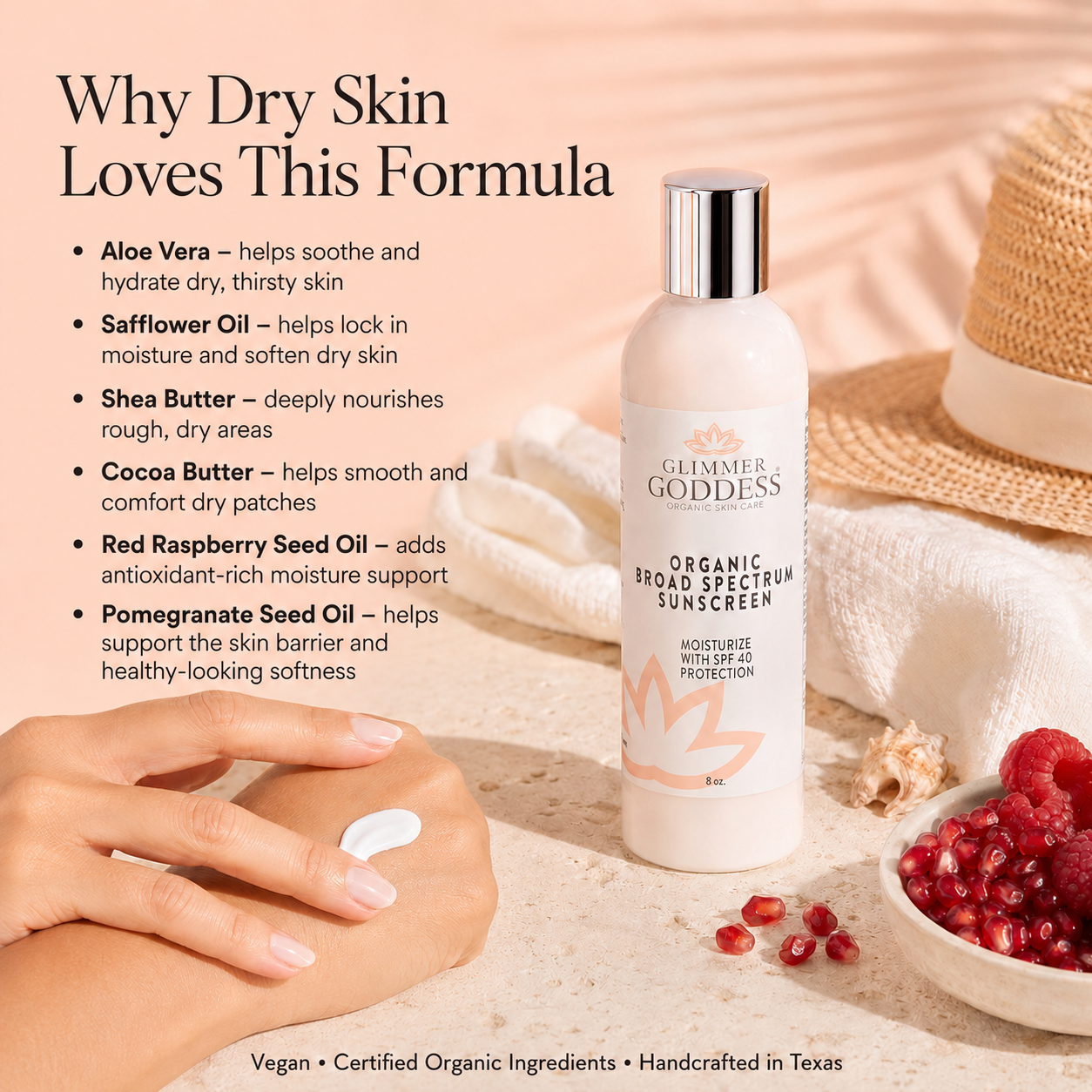 Organic Reef-Safe Sunscreen – Broad Spectrum SPF 40